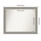 Parlor Silver Non-Beveled Custom Framed Bathroom Vanity Wall Mirror